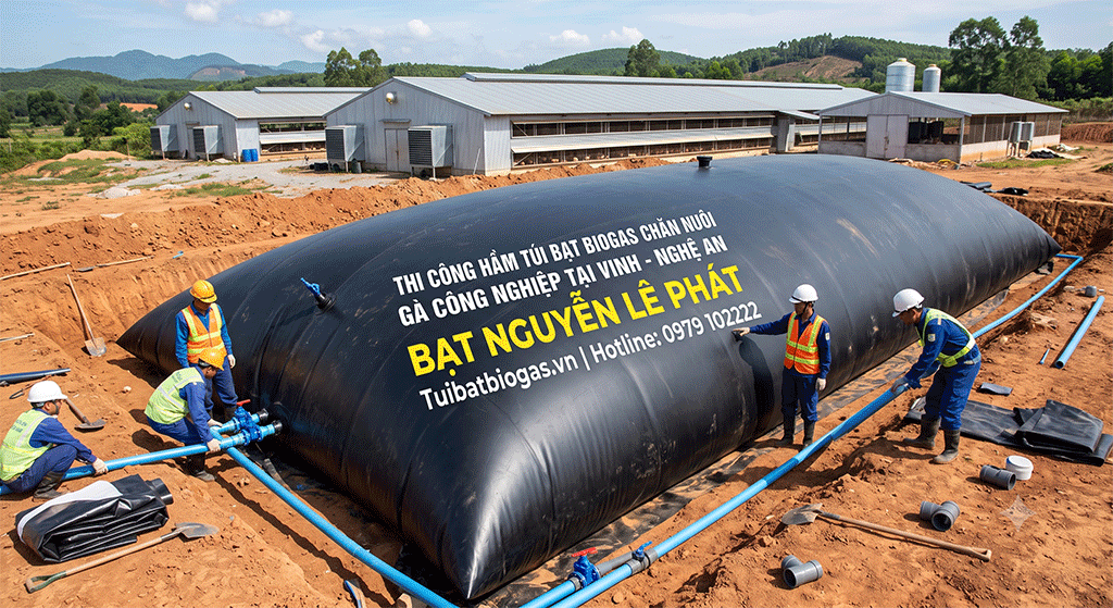 Túi Biogas 300 Khối Tại Phú Giáo Bình Dương, Túi biogas nào vừa bền, vừa tiết kiệm cho hộ chăn nuôi?