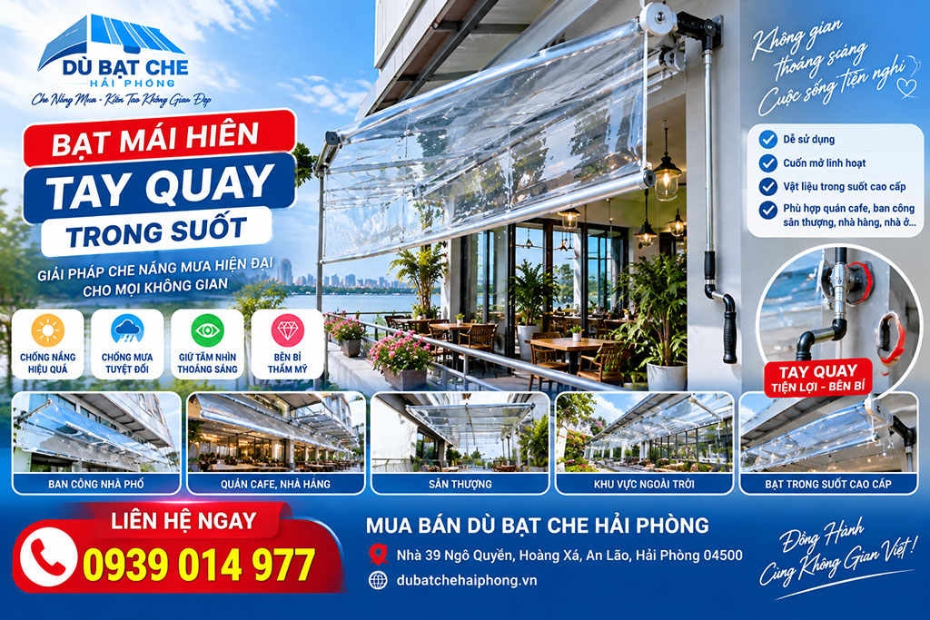 Bạt Trong Suốt Che Nắng Mưa